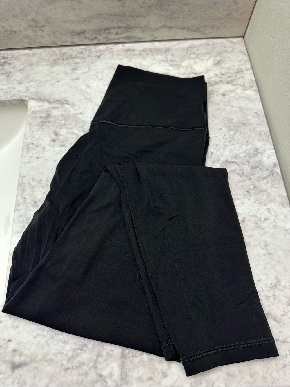 Three Pairs Aerie Crossover Black Leggings 7/8 Length